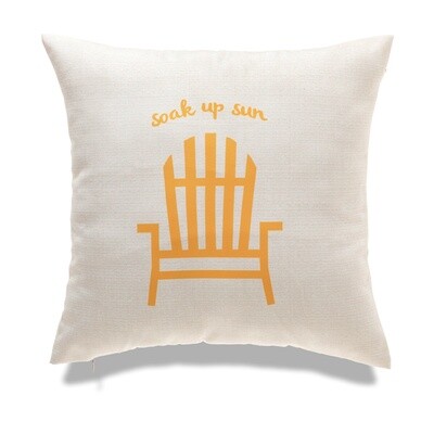 Pillow - Outdoor Soak Up Sun Yellow 18x18&quot;
