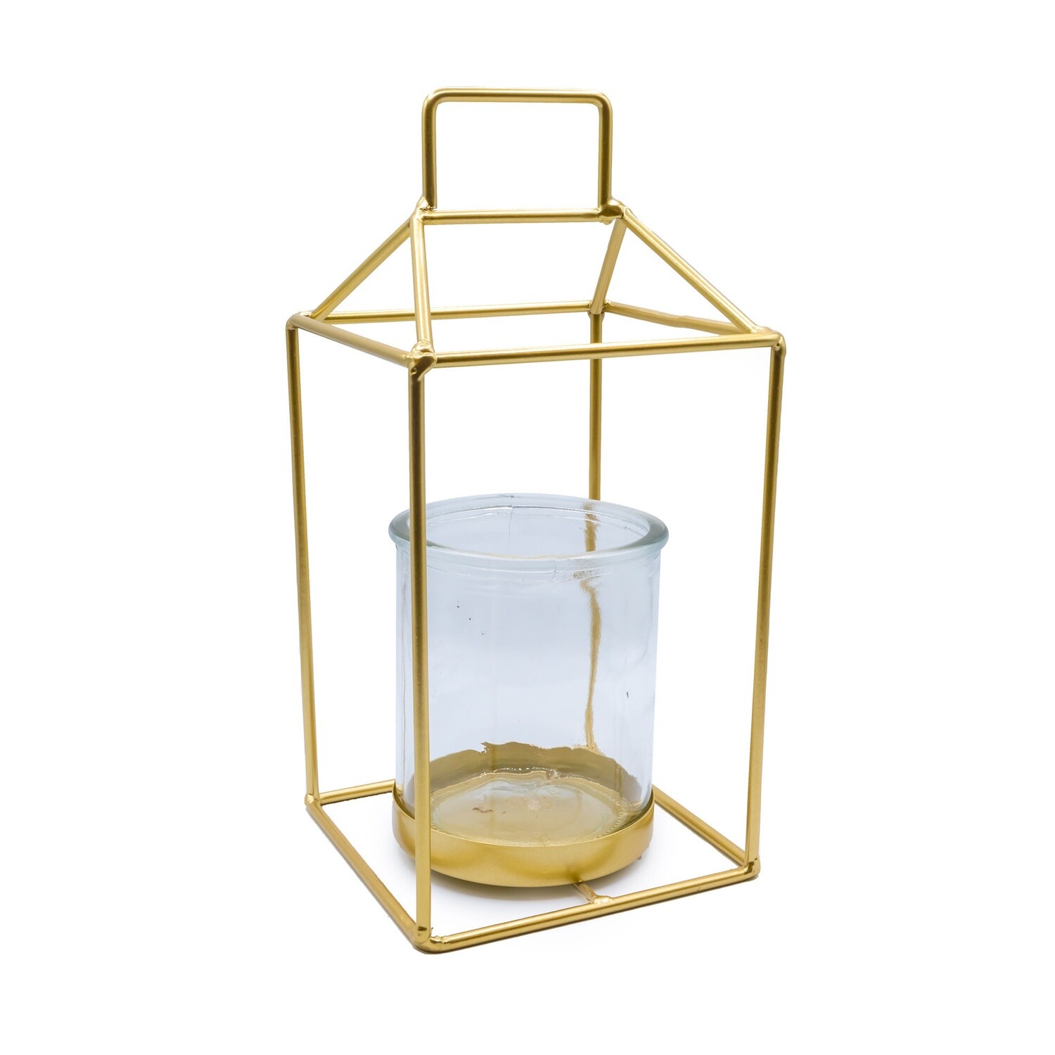 Candle Holder - Small Square Gold