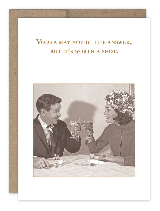 Birthday Card:  Worth a Shot