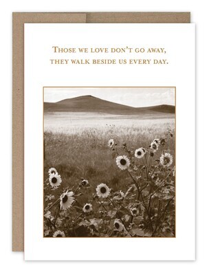 Sympathy Card:  Walk Beside Us