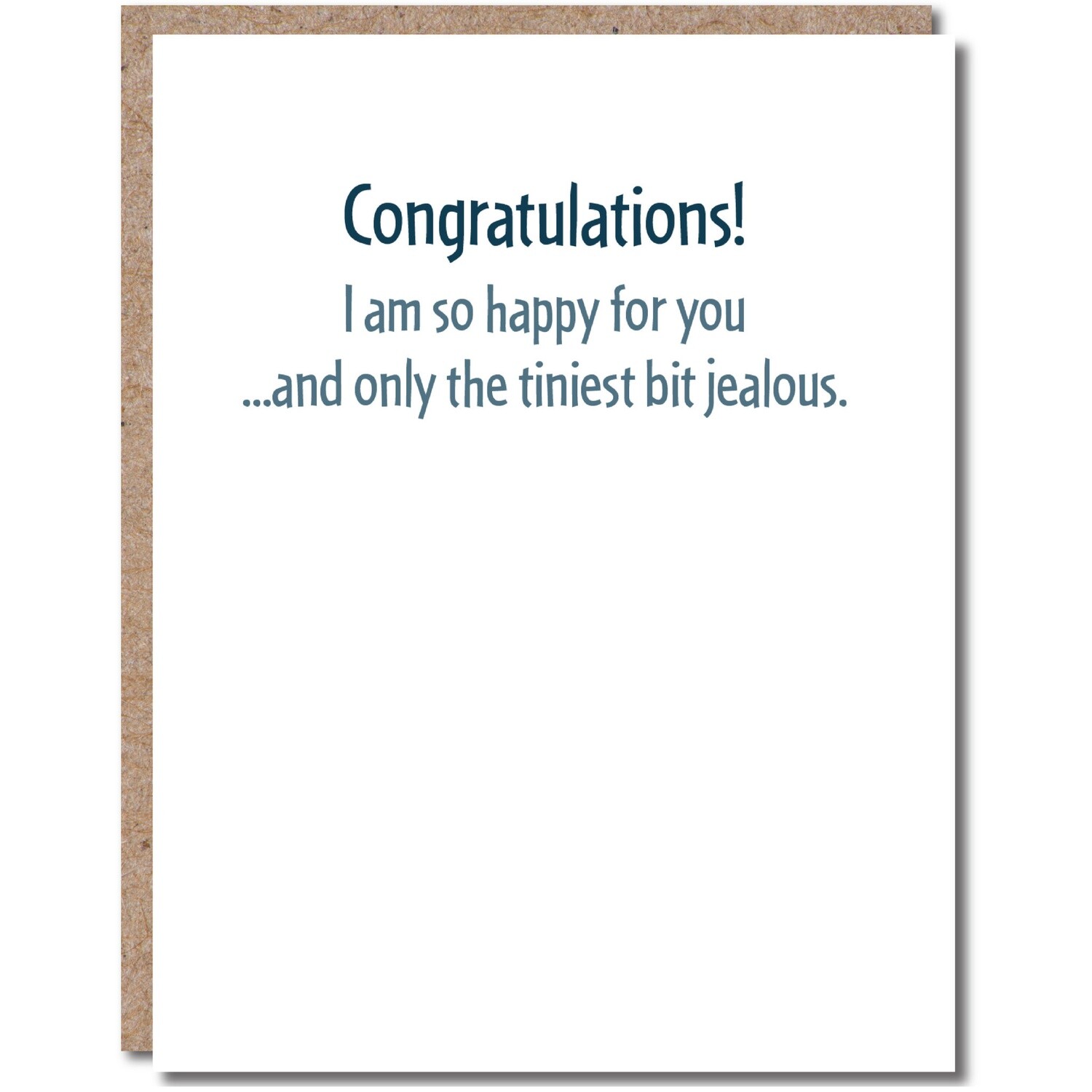 Congratulations Card - Jealous