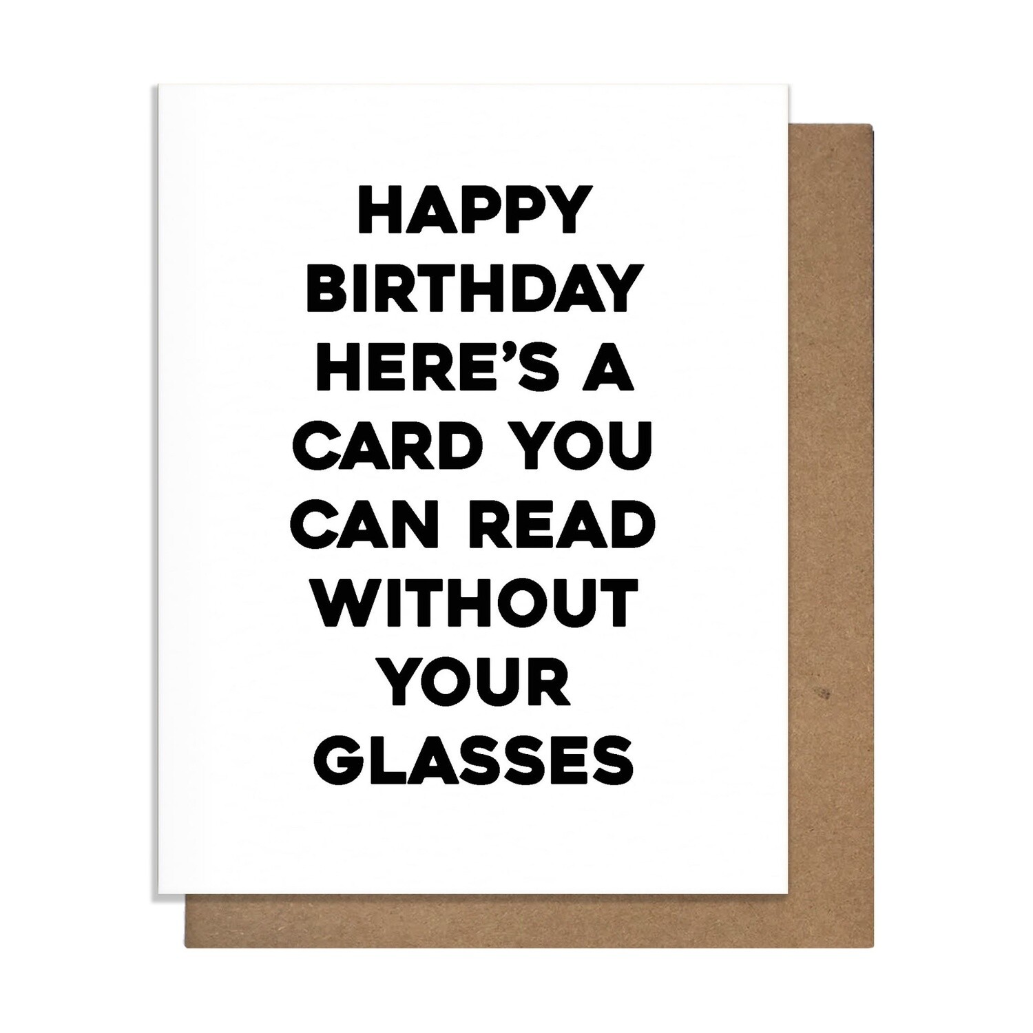 Birthday Card - Glasses