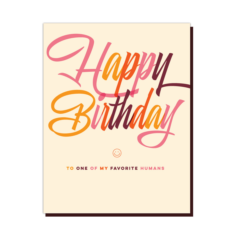 Birthday Card - Favorite Human
