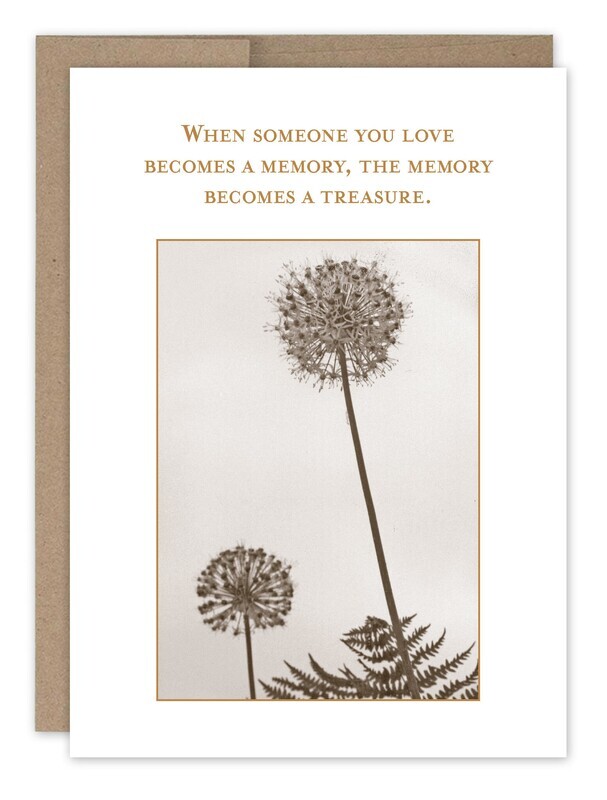 Sympathy Card:  Memory Treasure