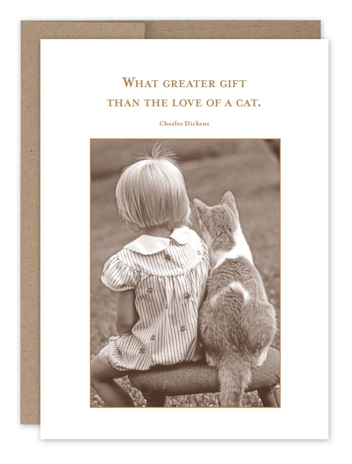 Friendship Card:  Love of a Cat