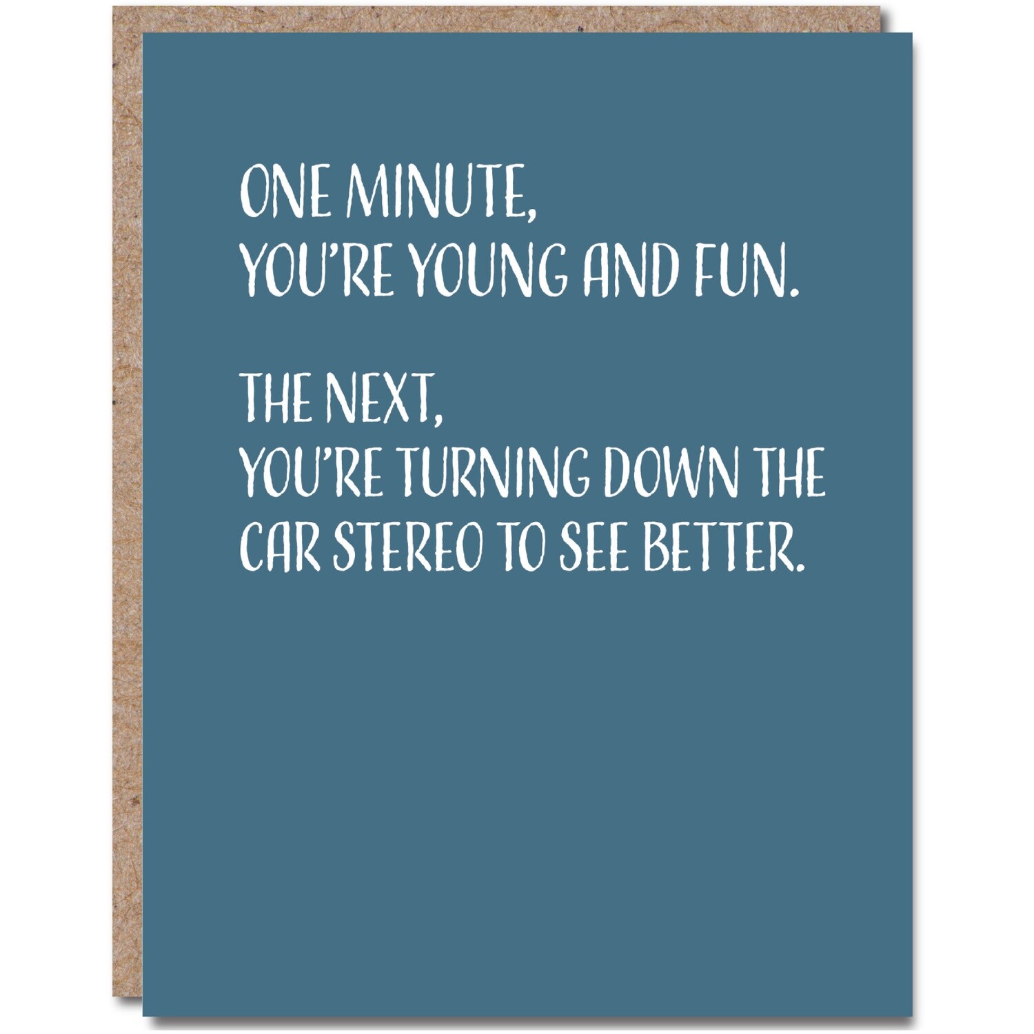 Birthday Card - Funny - One Minute Car Stereo