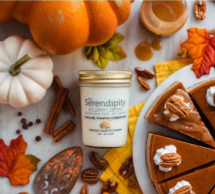 Soy Candle - Caramel Pumpkin Cheesecake 8oz