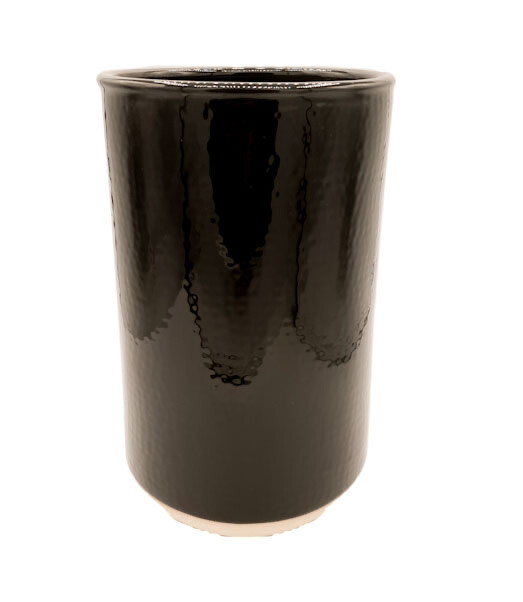 Ceramic Pot - Black 14.5x24cm