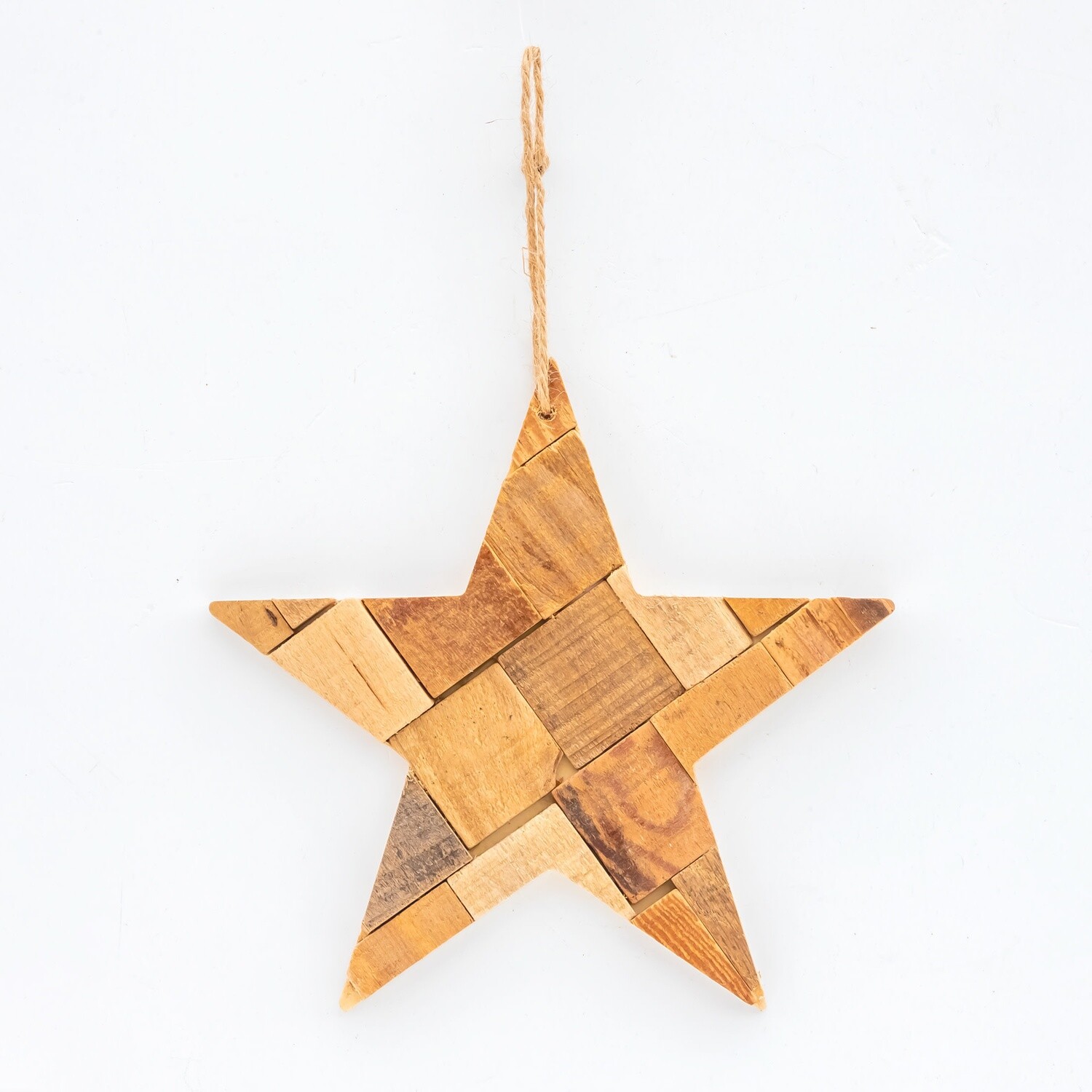 Ornament - Natural Star 10x10x1.5cm