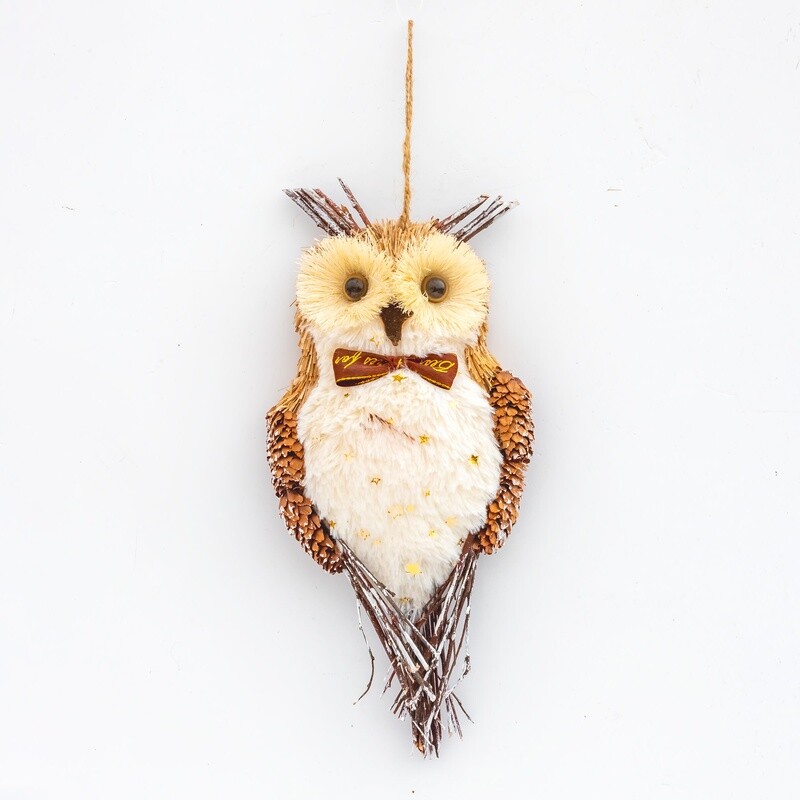 Ornament - Full Owl - Brown