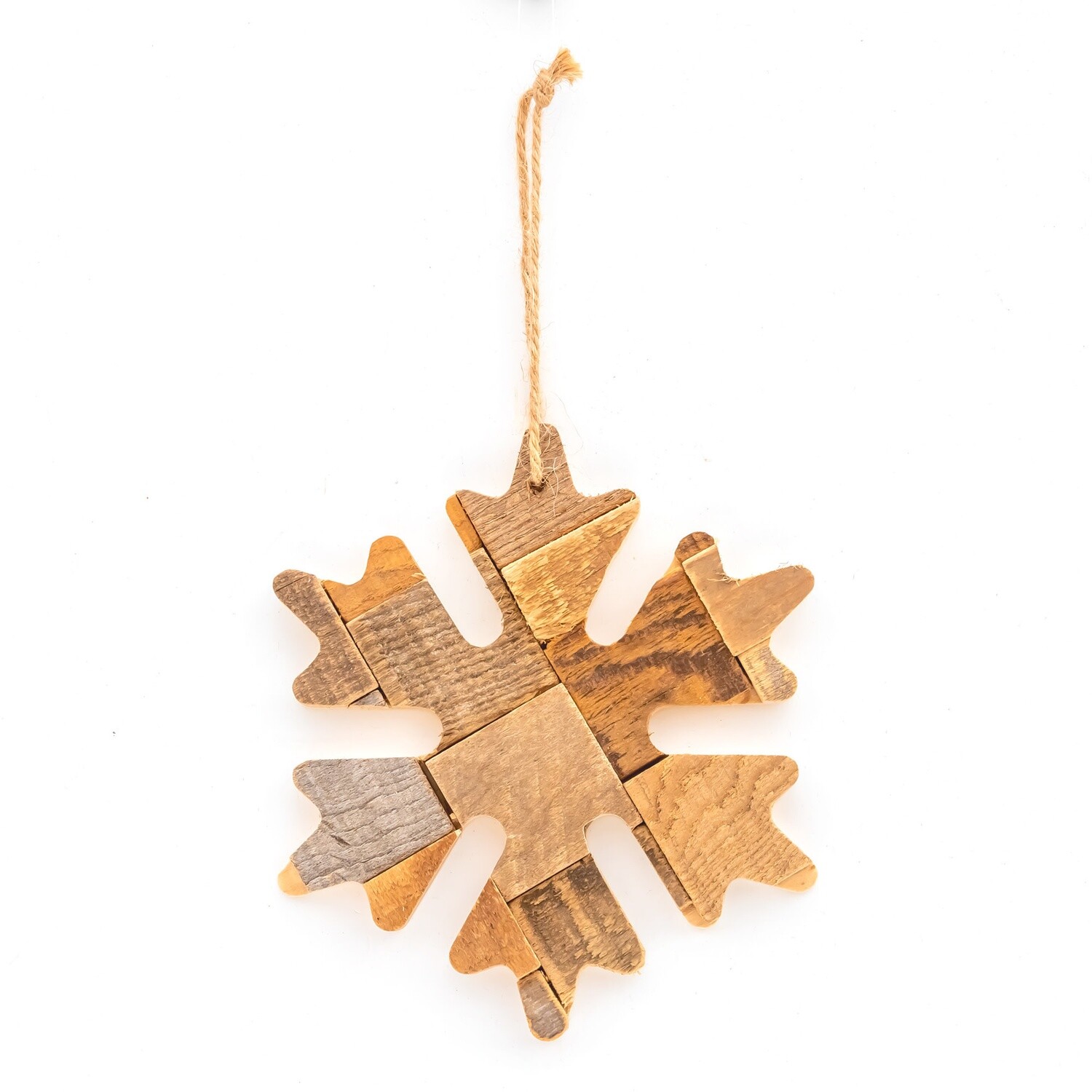 Ornament - Natural Snowflake 15x15x1.5cm