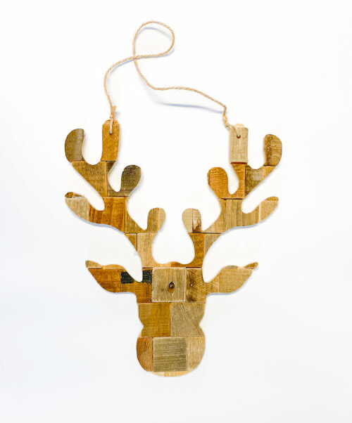 Ornament - Natural Moose 25x1.5x30cm