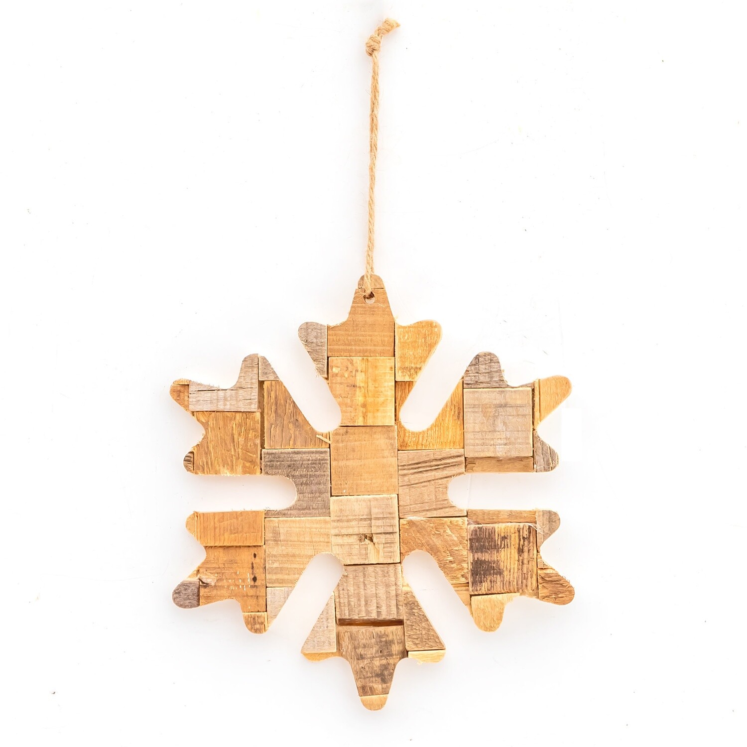 Ornament - Natural Snowflake 20x20x1.5cm