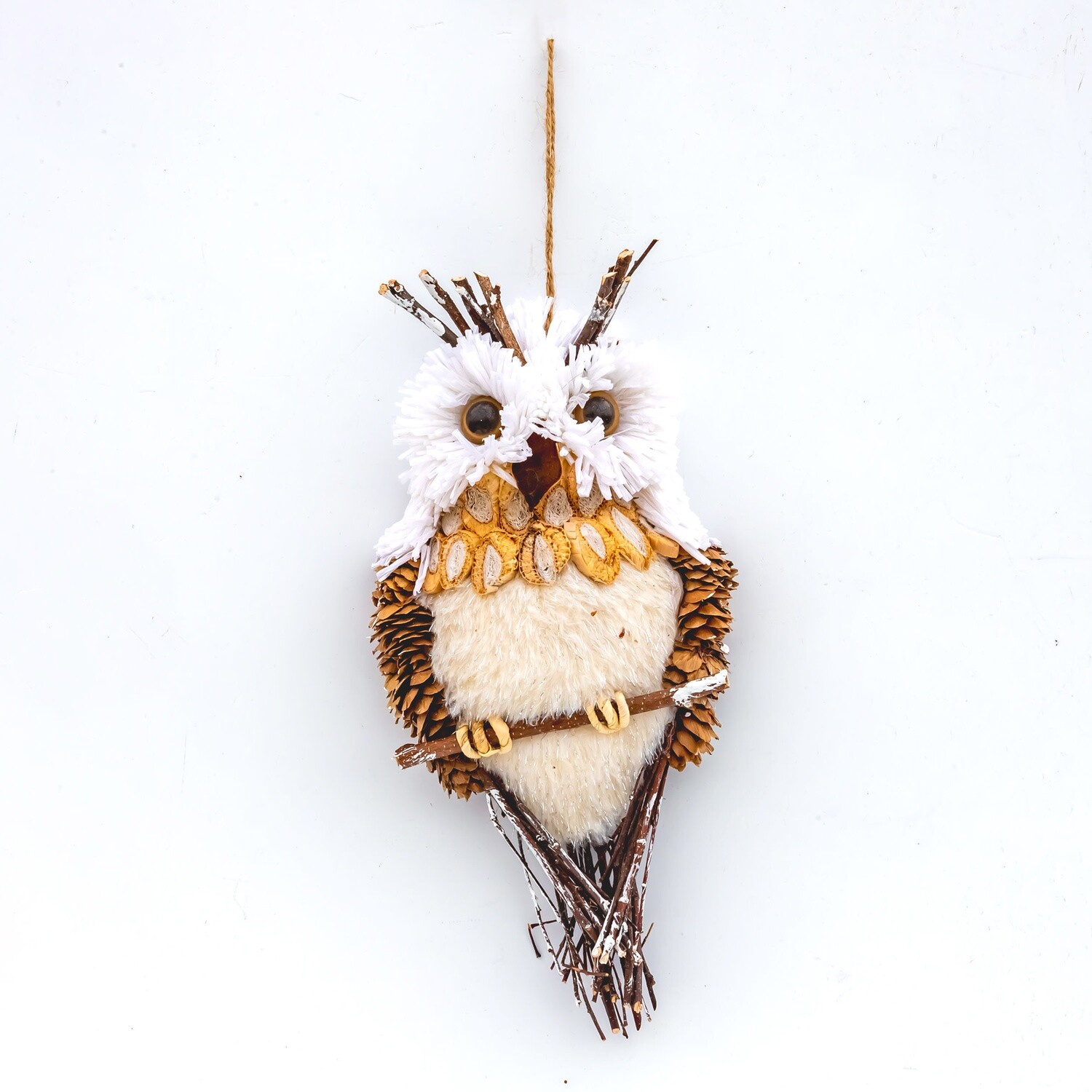 Ornament - Full Owl - White