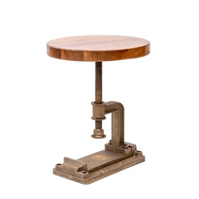 Side Table - Brown w Clamp