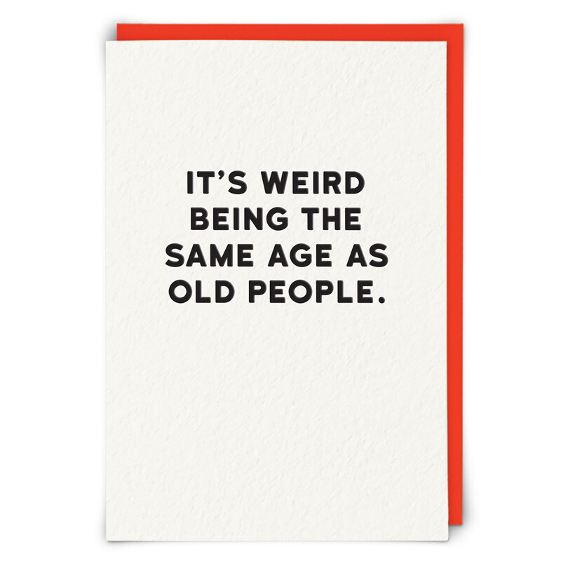Birthday Card: Same Age - Blank