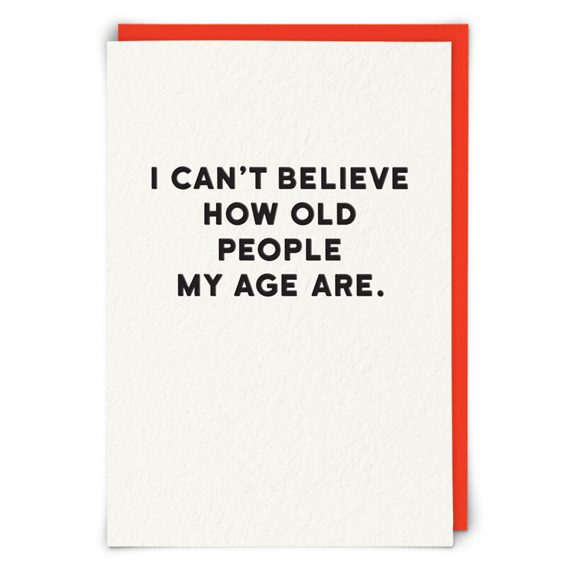 Birthday Card: How Old - Blank