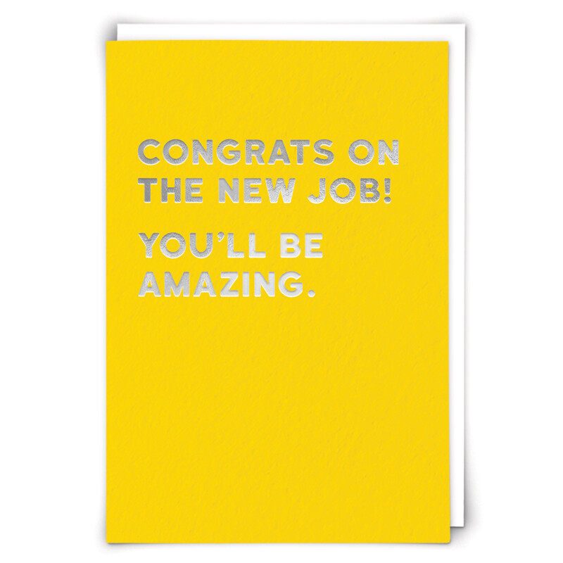 Congratulations Card: New Job (Blank)