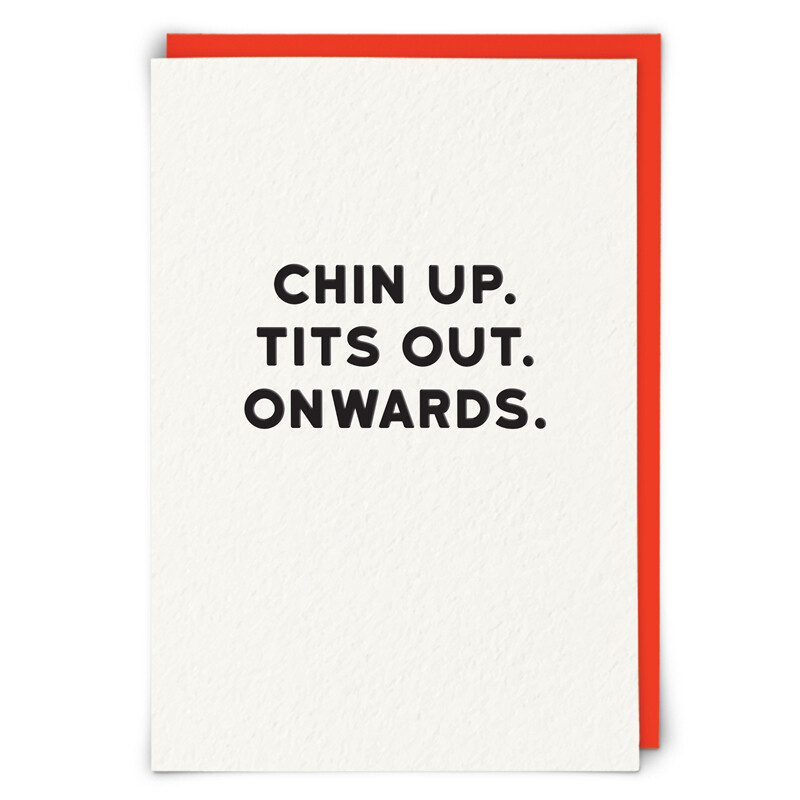 Encouragement Card: Onwards - Blank
