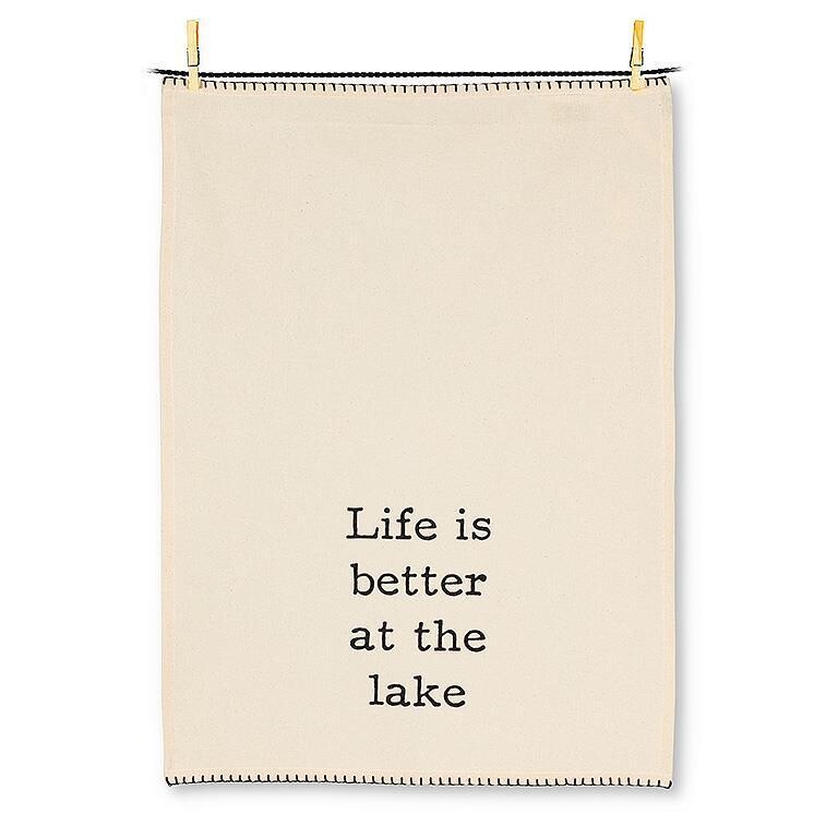 Tea Towel - Life is Better at the Lake
