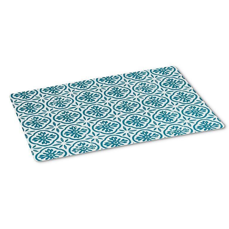 Placemat - Stamp Tile - Turq