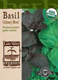 Basil ORGANIC (seed pkg) Culinary Blend