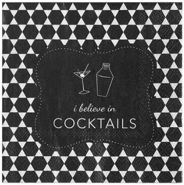 Napkin - Cocktail - I Believe in Cocktails