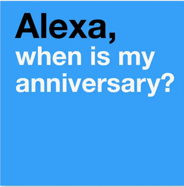 Anniversary Card - Alexa, Anniversary