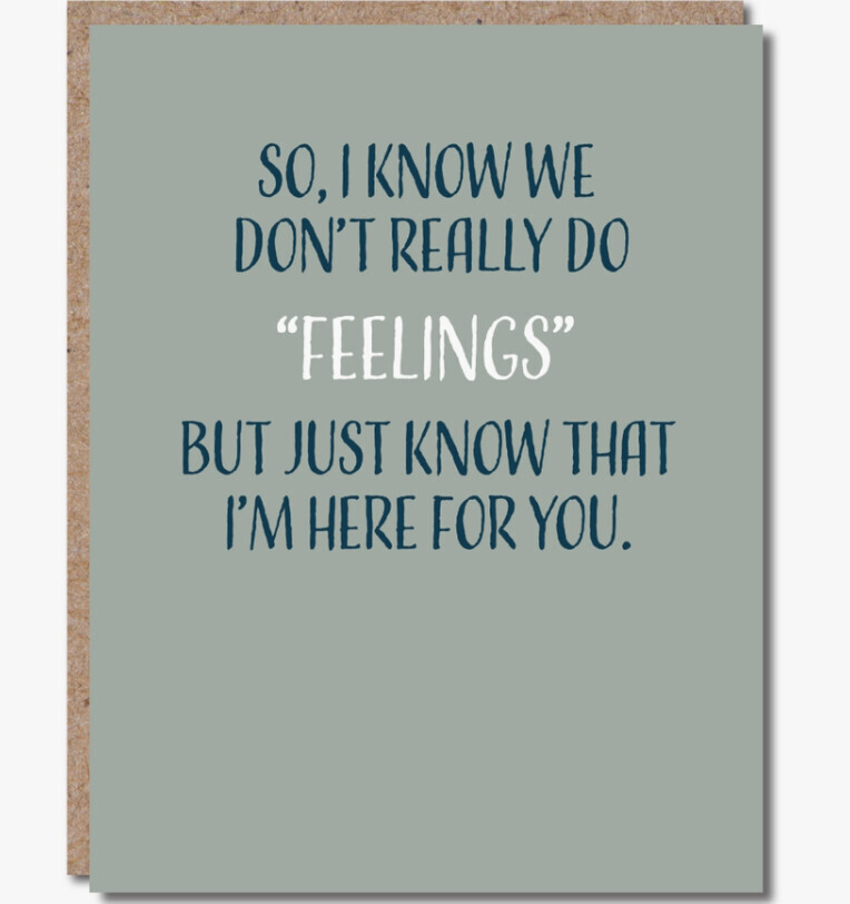 Encouragement Card - So I know We don't Really