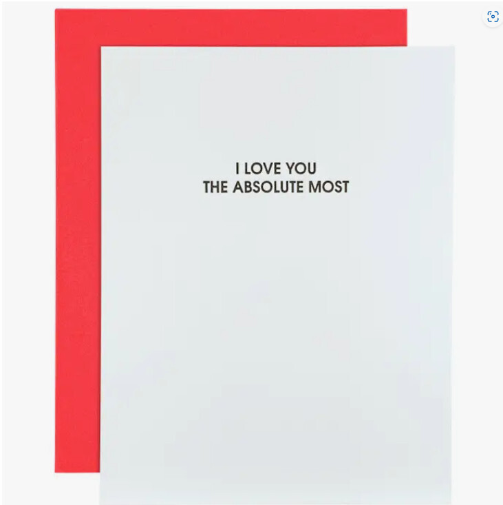 Friendship Card - I Love You the Absolute Most