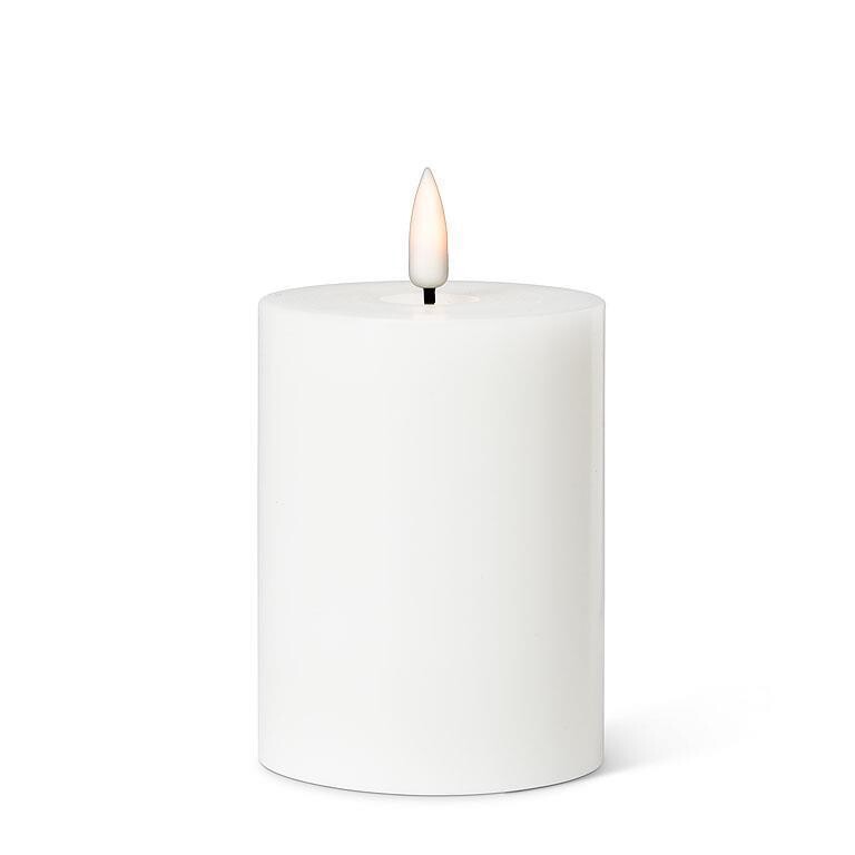 LED Pillar Candle 3 X 4&quot; - white