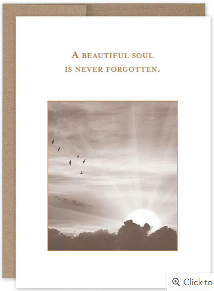 Sympathy Card:  Beautiful Soul