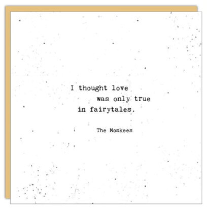 Love Card: I Thought Love - Blank