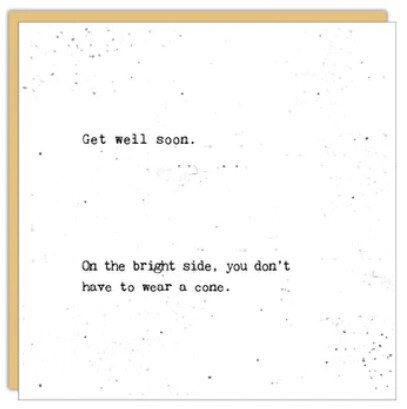 Get Well Card: Cone - Blank