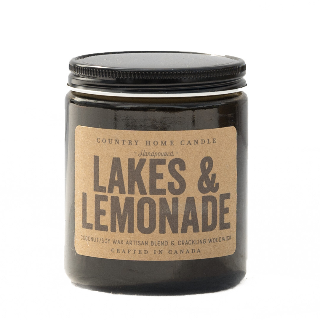 Amber Glass Candles Lakes &amp; Lemonade