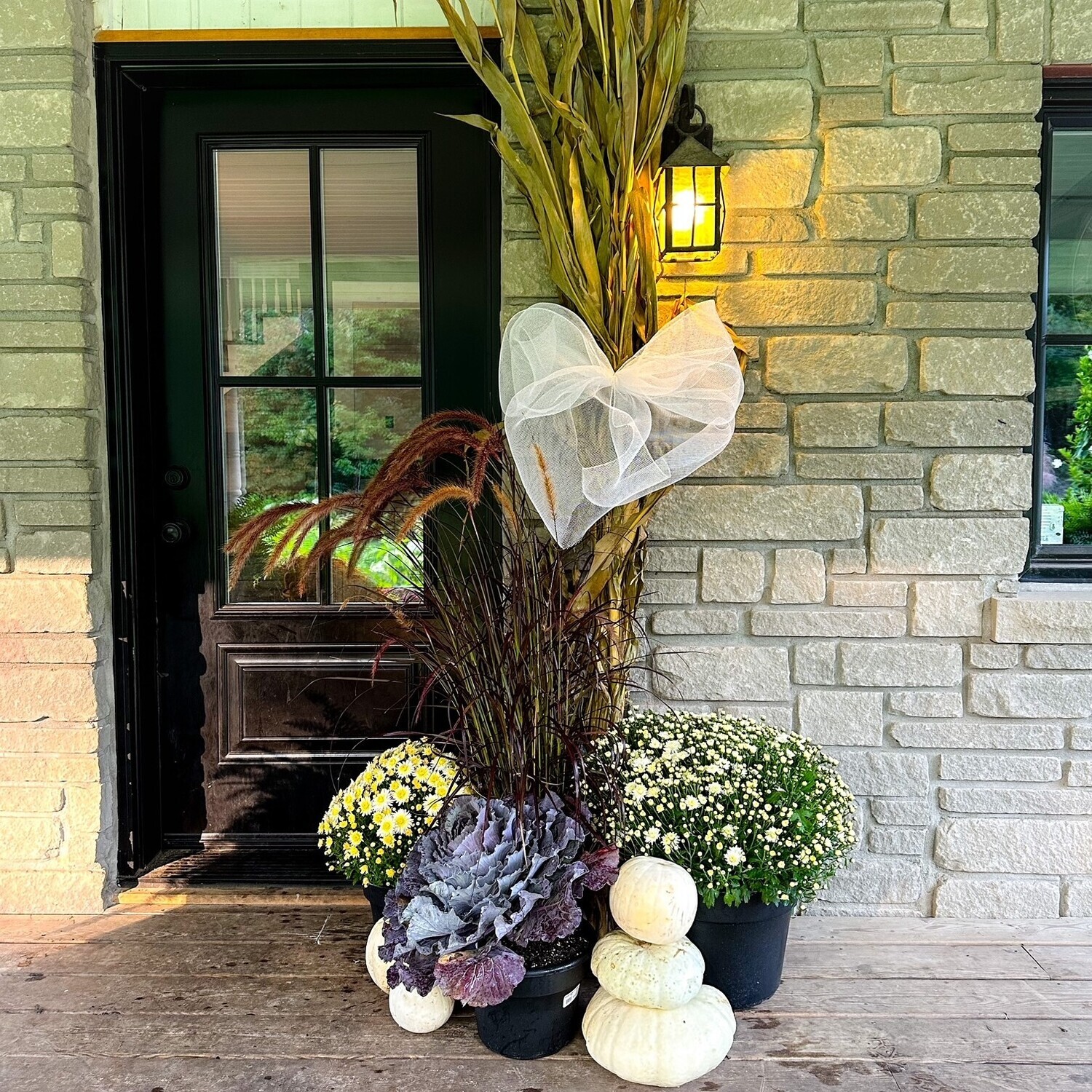 Fall Porch Pkg - &quot;Simply White&quot;