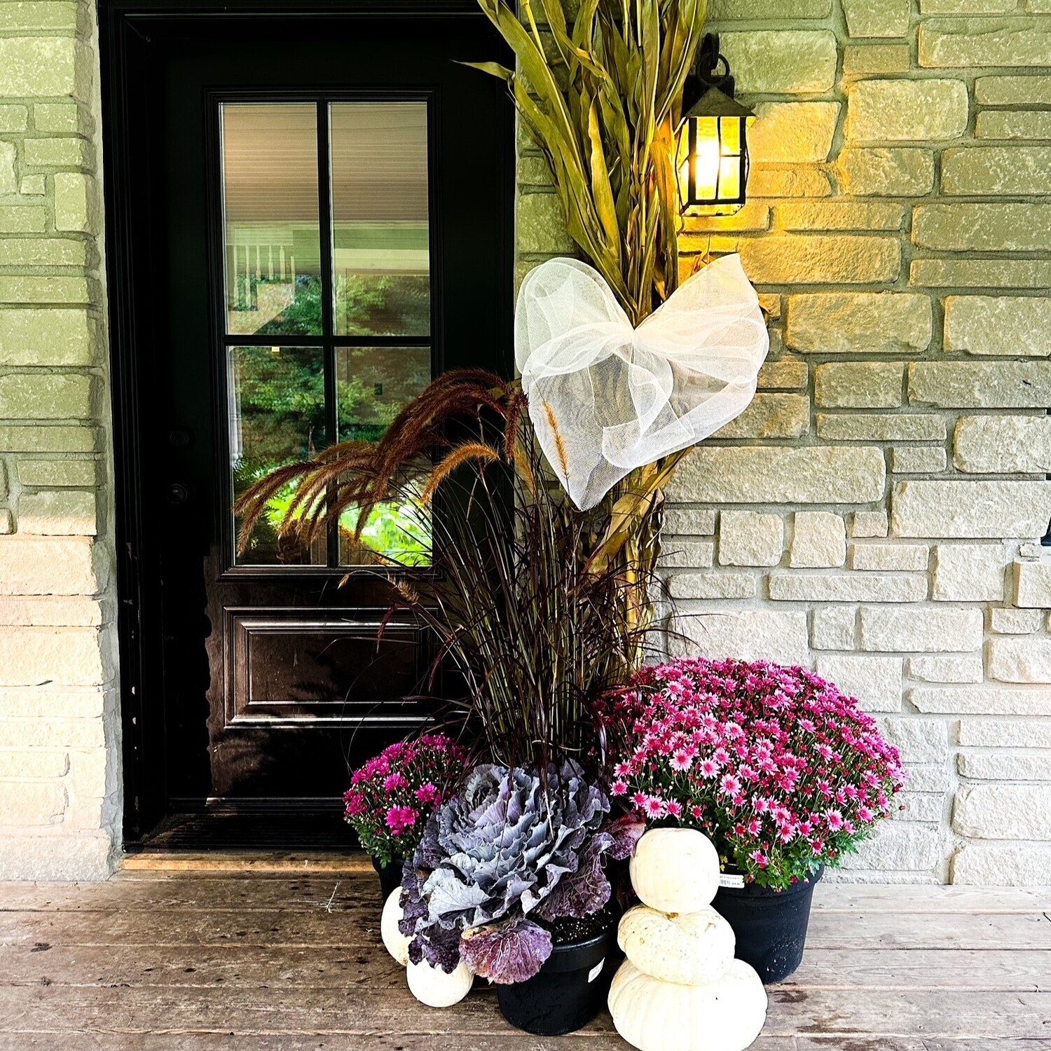 Fall Porch Pkg - &quot;Simply Pink&quot;