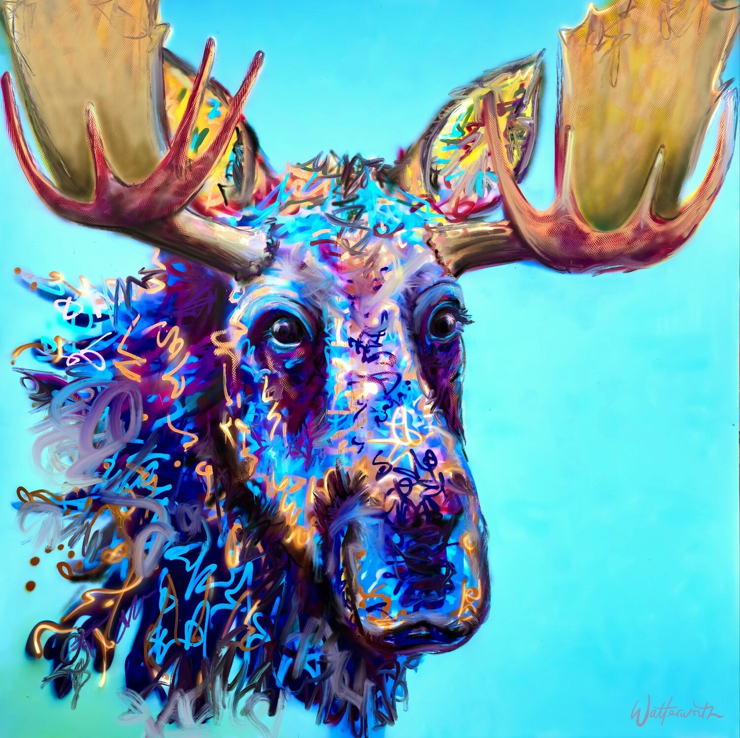 Marlow the Moose - Print