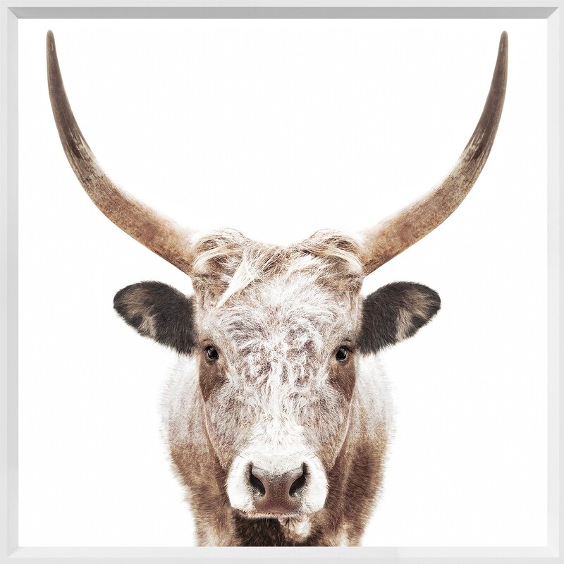 Art - Watusi - Mini Wht. 20&quot; X 20&quot;
