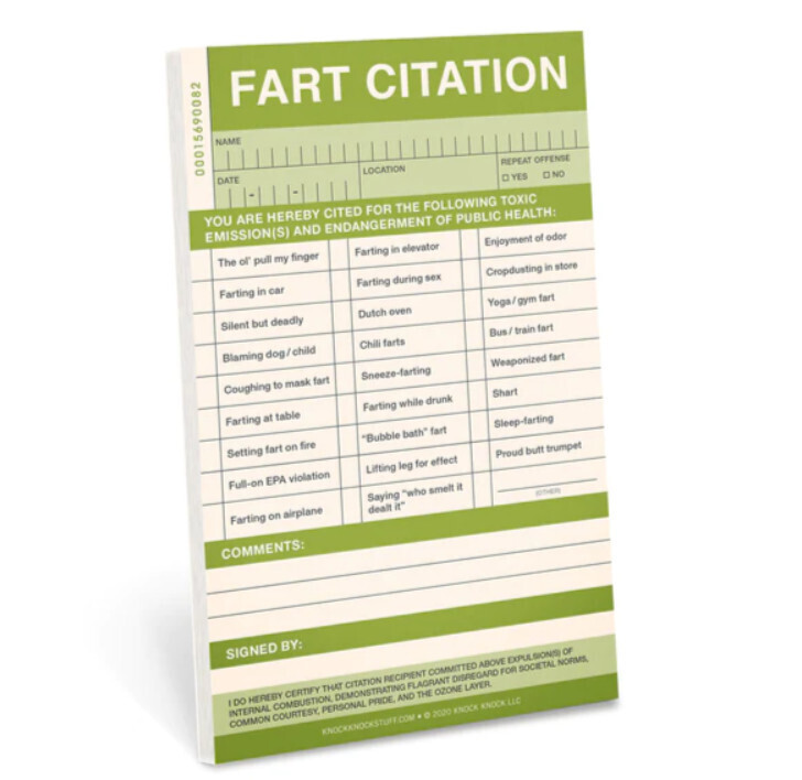 Fart Citation Pad