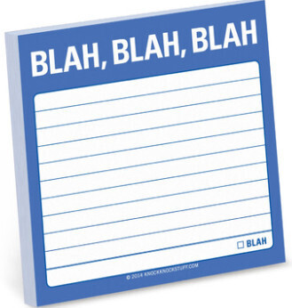 Sticky Notes - Blah Blah Blah