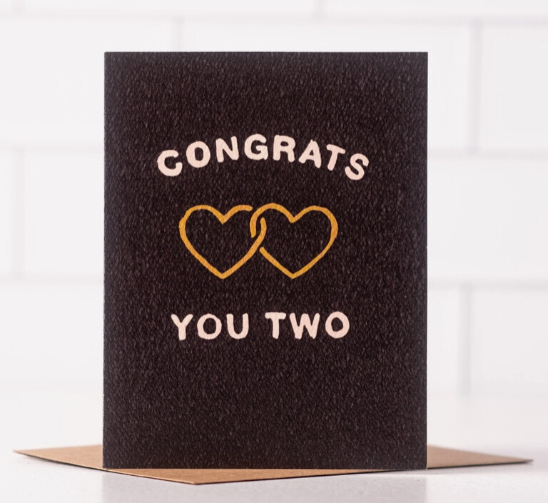 Wedding Card - Congrats You Two