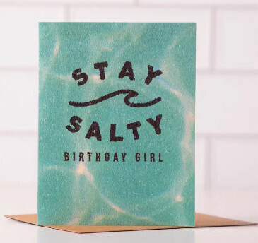 Birthday Card - Stay Salty Birthday Girl