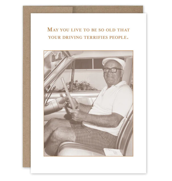Birthday Card:  Driving