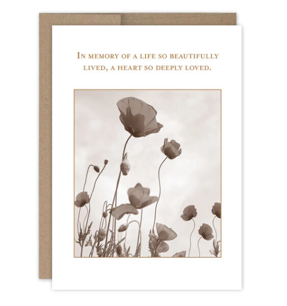Sympathy Card: Life Beautifully Lived
