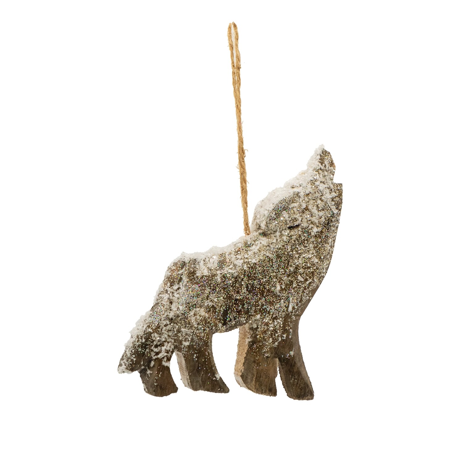 Ornament - Wolf with Snow