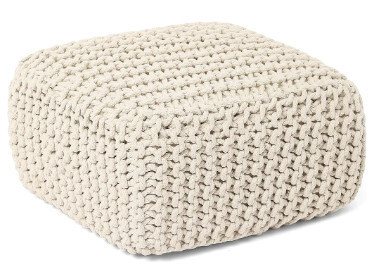 Poof - Cube Low 16 X 16 X 8 - Ivory