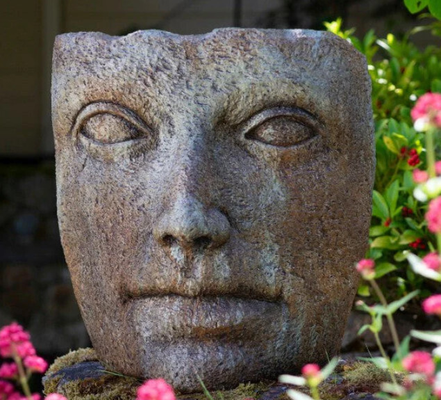 Statuary WS - Chiseled Stone Portrait - Large