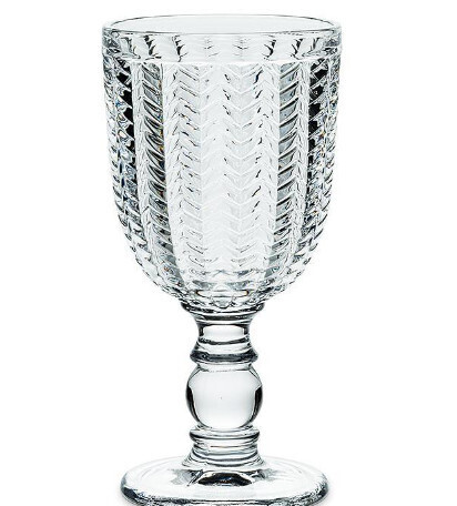 Herringbone Wine Glass - 5&quot;