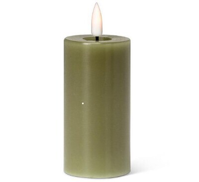 LED Pillar Candle 2 X 4&quot; - green